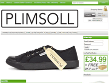 Tablet Screenshot of plimsollshoes.com